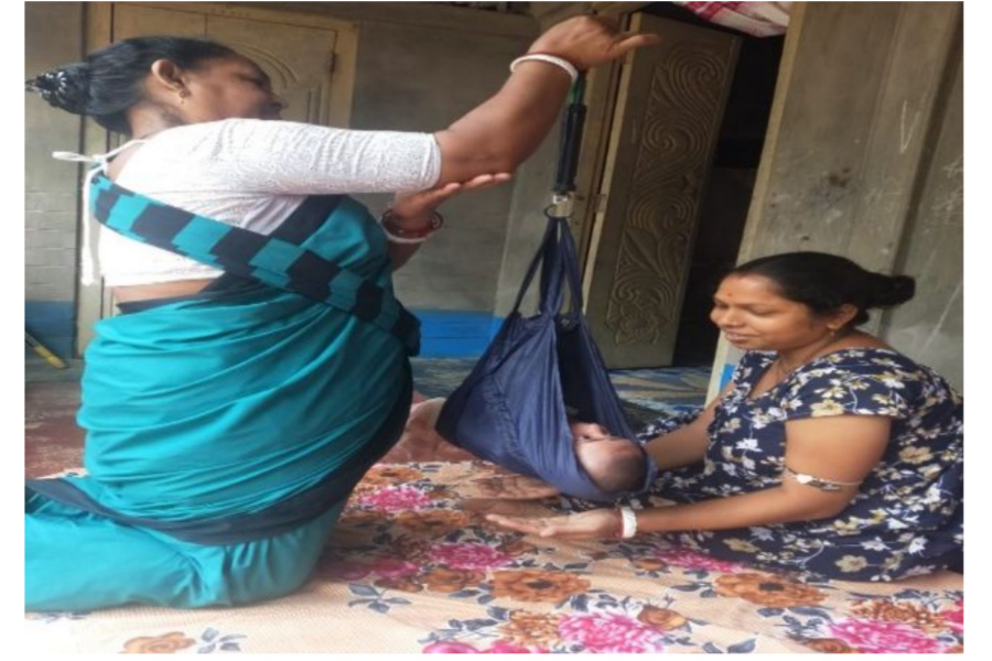 ASHA Team Ensures Newborn Health Through Home Visit