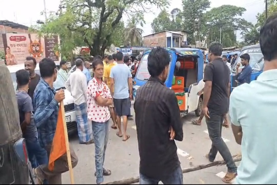 Residents Launch Indefinite Road Blockade Over Crumbling Road in North Tripura