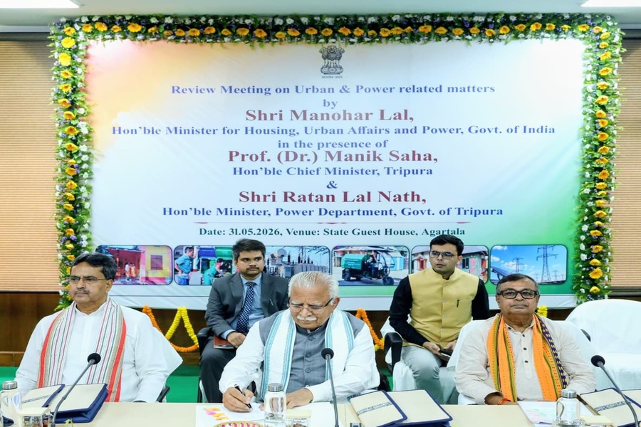Centre Approves Major Urban Development Push for Tripura; State Targets 300 MW Power Generation by 2027