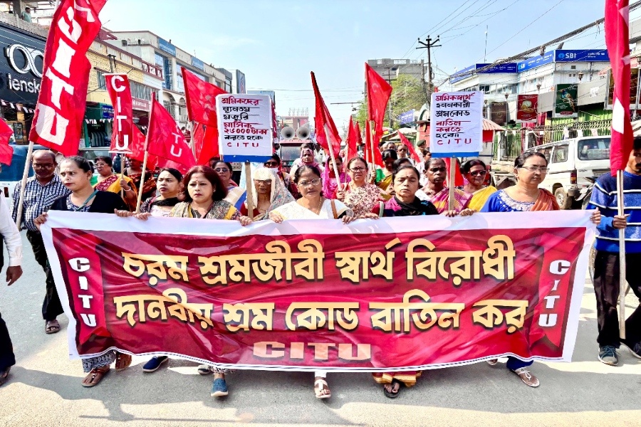 CITU Takes to the Streets in Agartala, Calls New Labour Codes “Draconian”