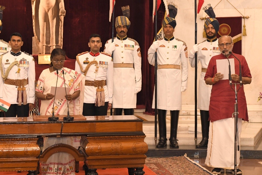 CP Radhakrishnan Sworn in as 15th Vice President of India