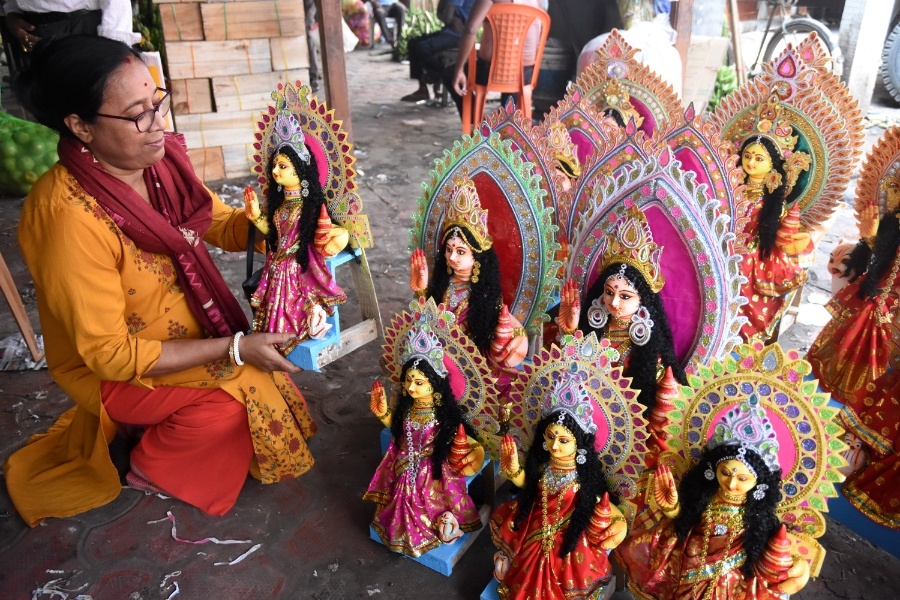 Festive Spirit Fills Agartala Ahead of Kojagori Lakshmi Puja