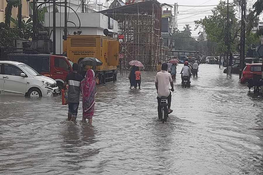 Heavy Rainfall Submerges Several Areas of Agartala