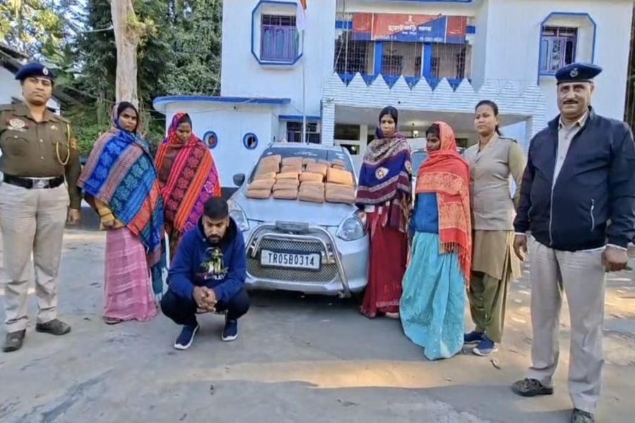 Massive Consignment of Dry Cannabis Seized at Tripura–Assam Border; Five Arrested