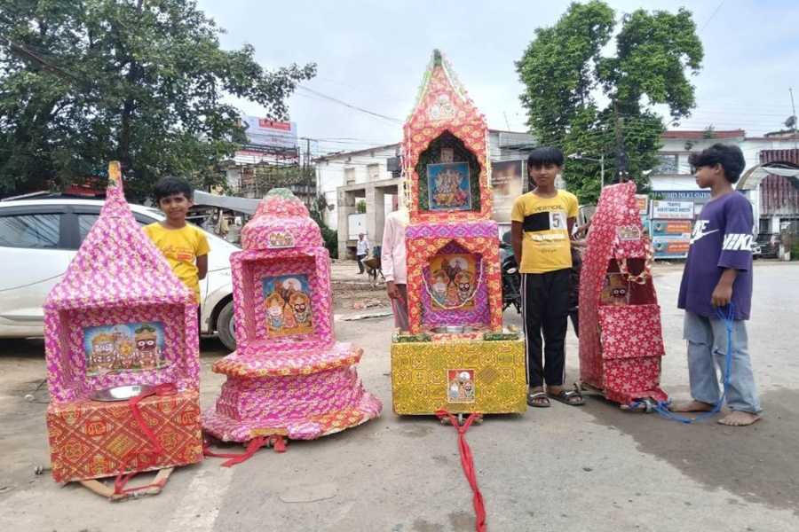 Small Chariots Add More Colour to Traditional Rath Yatra Celebrations in Agartala