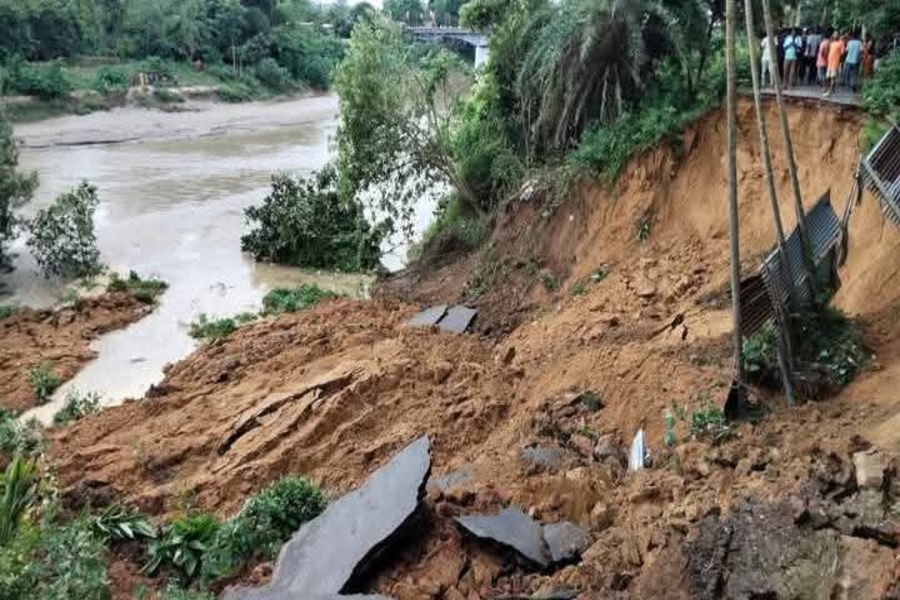 Road Collapse in Tripura village, Cuts Off Transportation, Locals Demand Immediate Action
