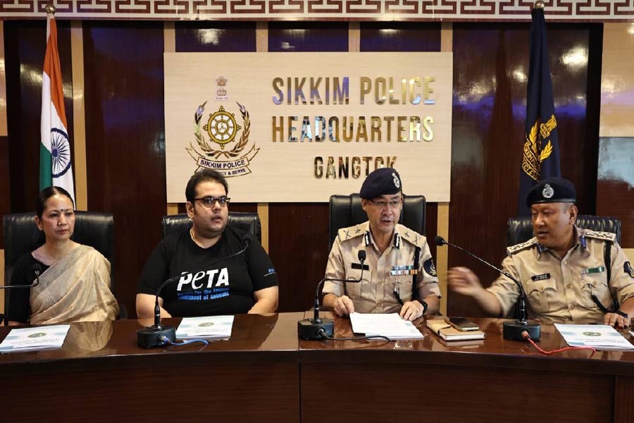 Sikkim Police join hands with PETA India to tackle animal cruelty