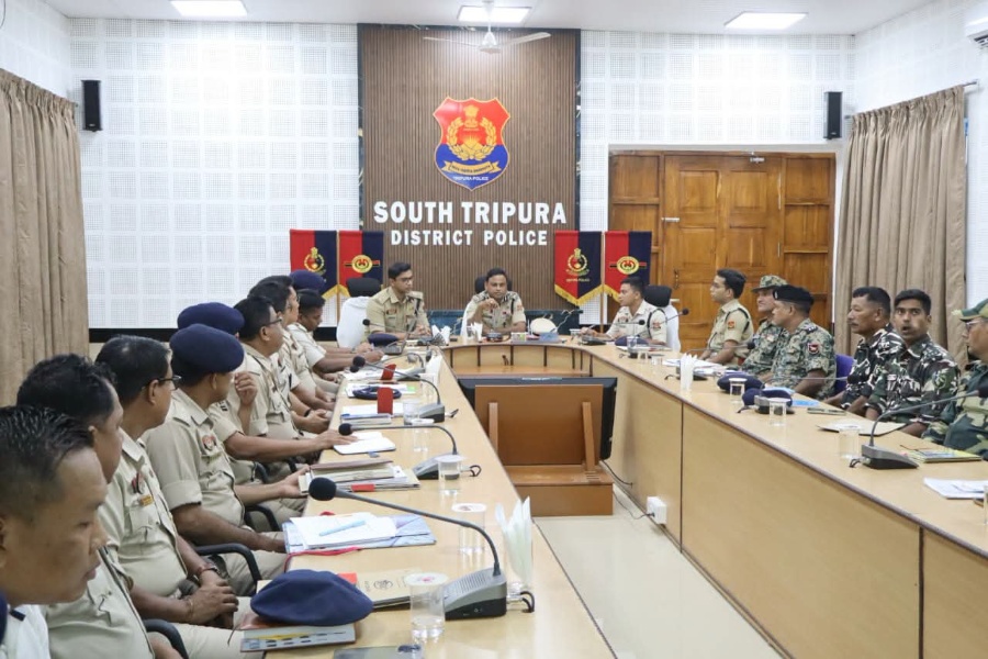 South Tripura security reviewed ahead of VC polls; IG chairs key meeting
