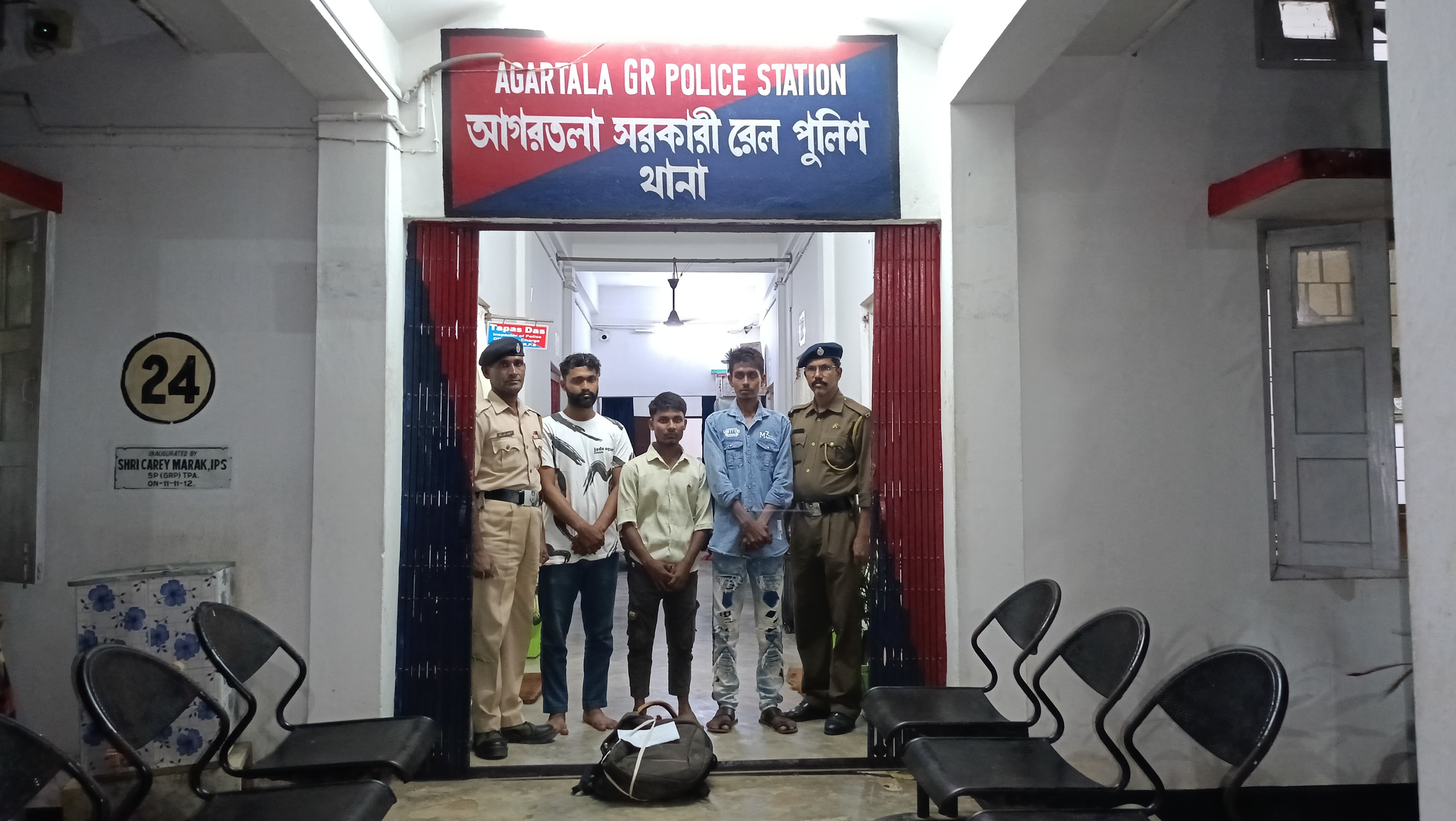 Three youths held with ganja worth Rs 1 Lakh at Agartala Railway Station