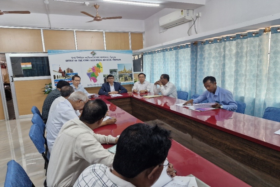 Tripura CEO Meets Political Parties Ahead of Dharmanagar By-Election