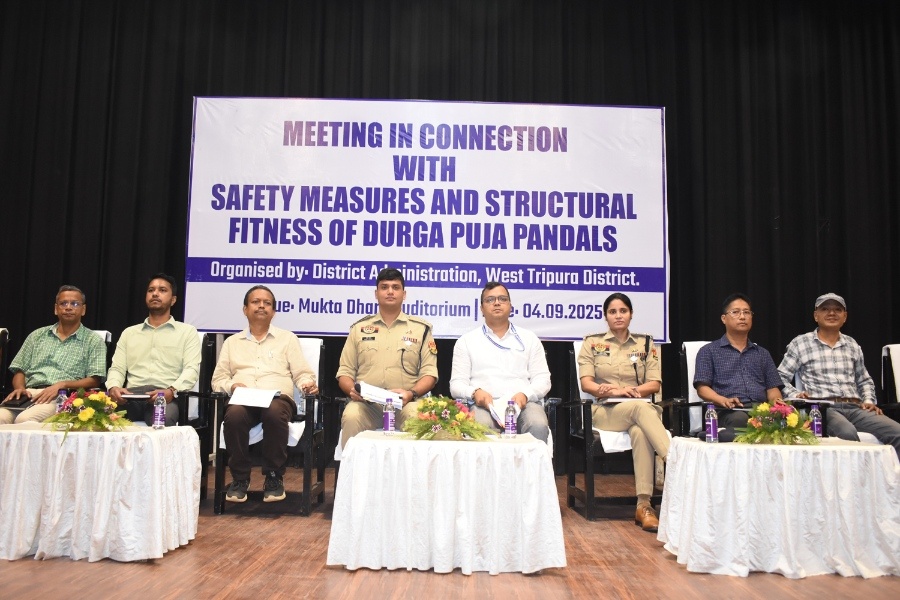 Tripura District Magistrate holds meeting on Durga Puja preparations in West District