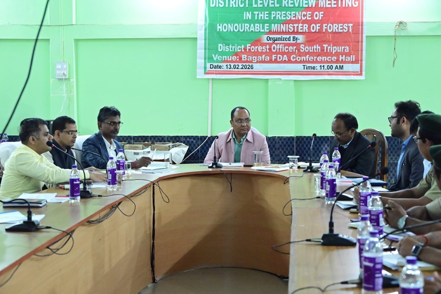 Tripura Forest Minister pushes for timely execution of forest schemes, chairs review meeting