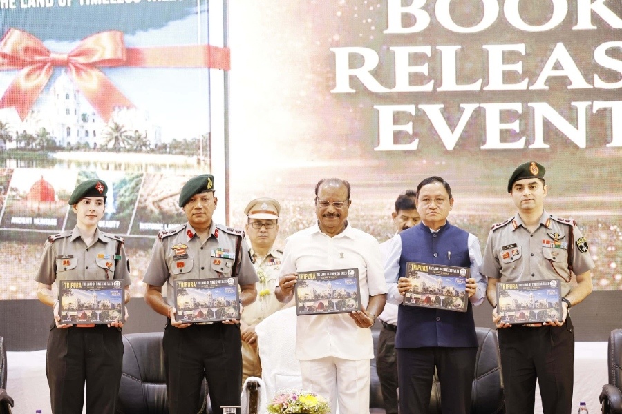 Tripura Guv unveils book ‘Tripura: The Land of Timeless Tales’ written by Assam Rifles