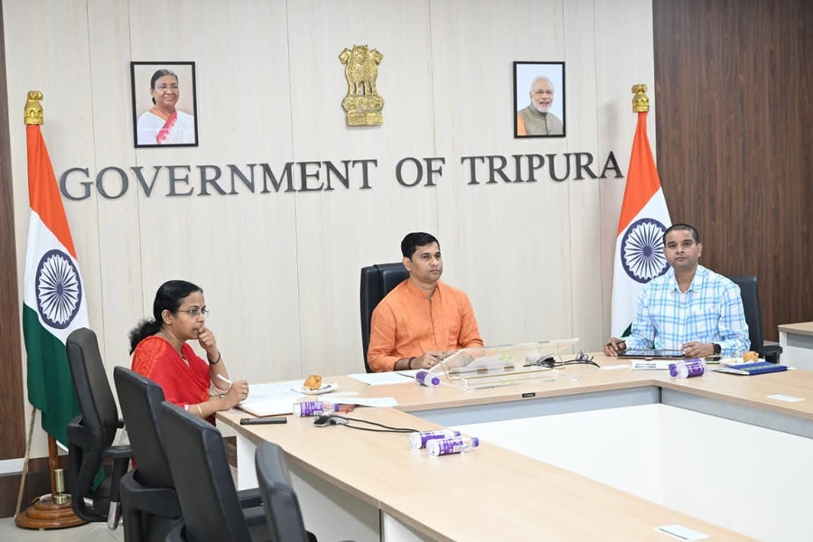 Tripura Minister Attends Virtual Meeting on Animal Resources Development with Union Ministers