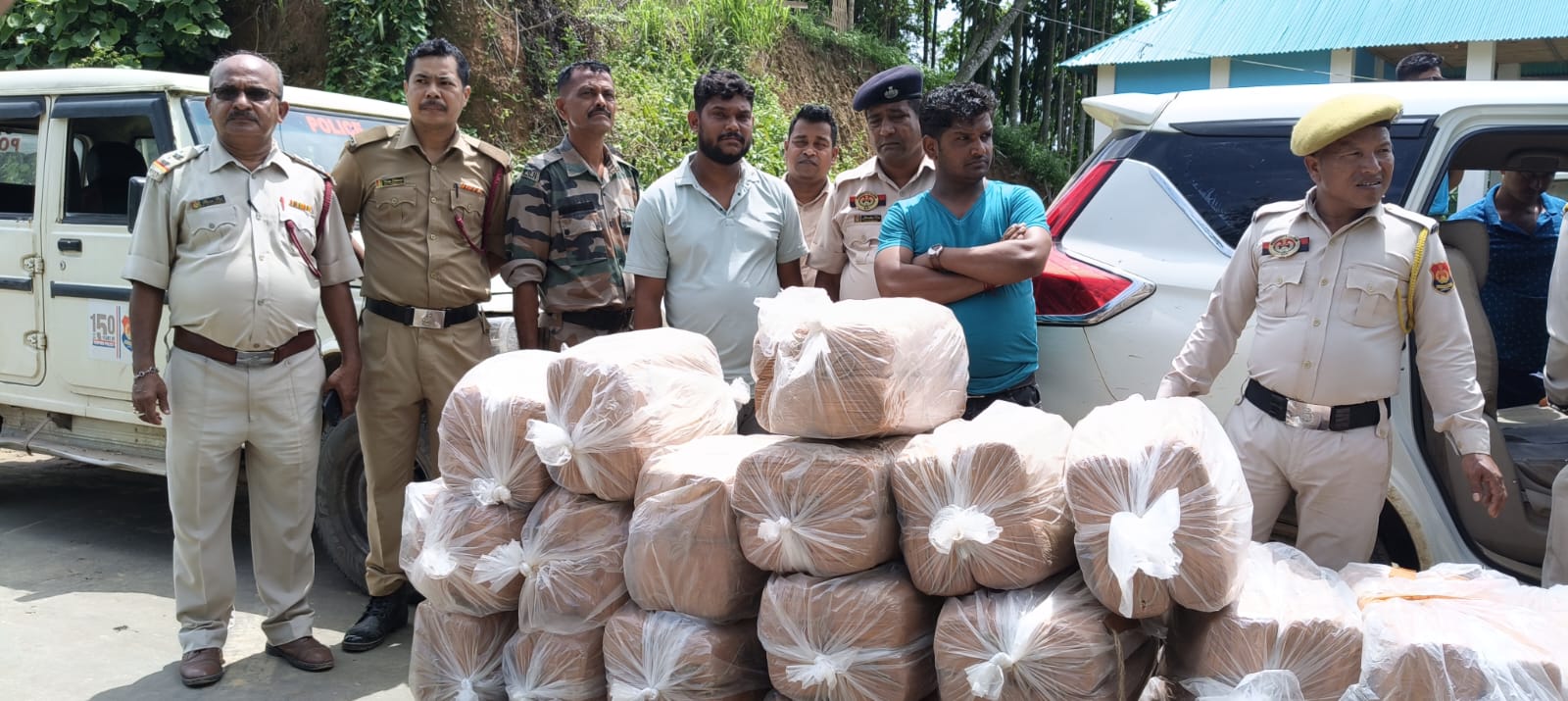 Tripura Police seize 450 Kg cannabis worth Rs 45 lakh, two arrested