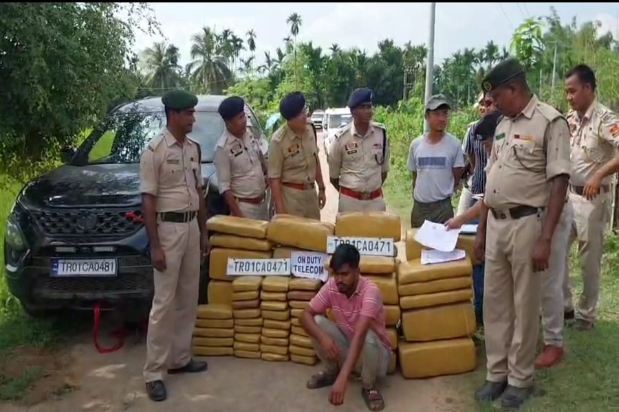 Tripura Police Seize 580 kg Cannabis Worth Rs 1 Crore, Arrest One