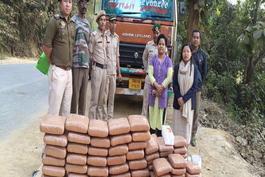 Tripura Police Seize 79 Packets of Dry Ganja in Ambassa, Driver Absconds
