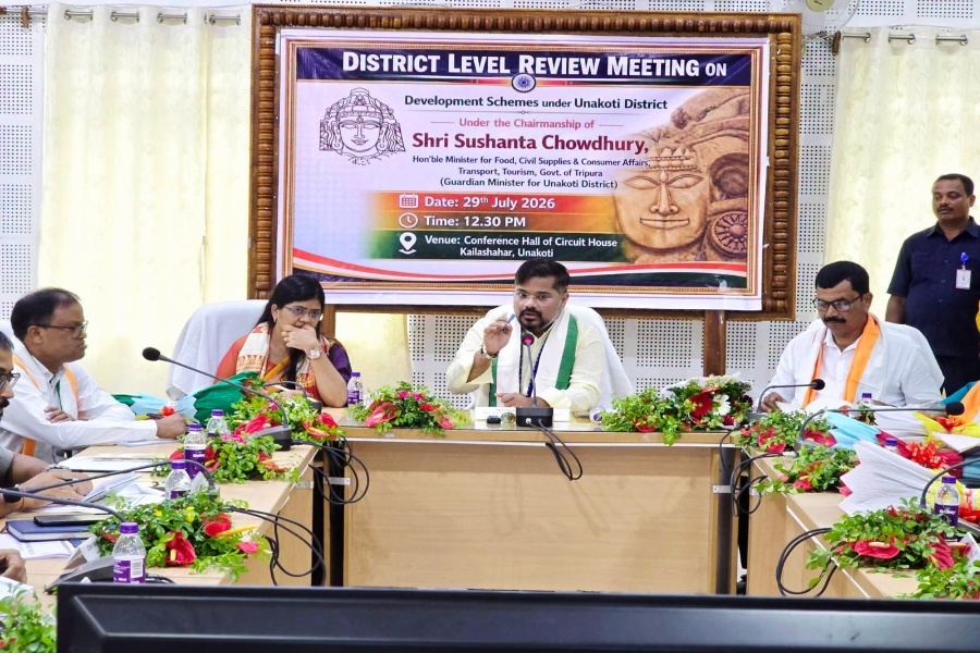 Tripura Tourism Minister Reviews Unak...