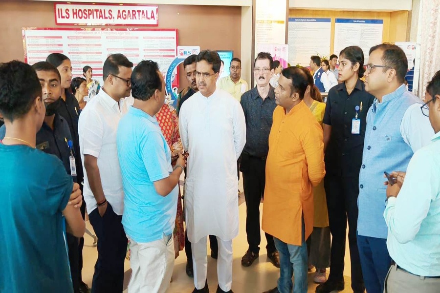 Tripura BJP State President Rajib Bhattacharjee Hospitalised After Chest Pain; CM Visits