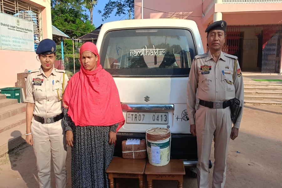 Woman Arrested in Tripura a for Drug Trafficking; Nearly 6 kg Ganja Seized