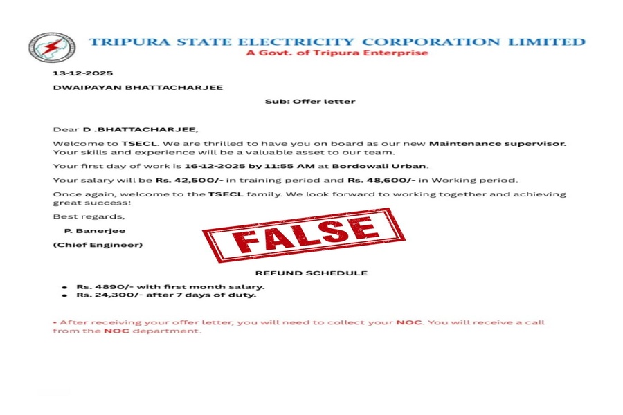 TSECL Calls Out Fraudsters Exploiting Job Aspirants, Confirms Merit-Based Hiring