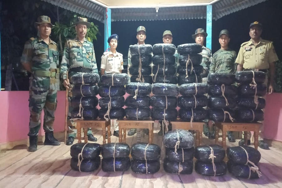 100 Kg Dry Ganja Worth Rs 20 Lakh Seized in Tripura bordering village