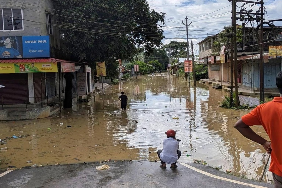 Haora River Swells After Hill Rain, Over 1,000 Affected in Agartala